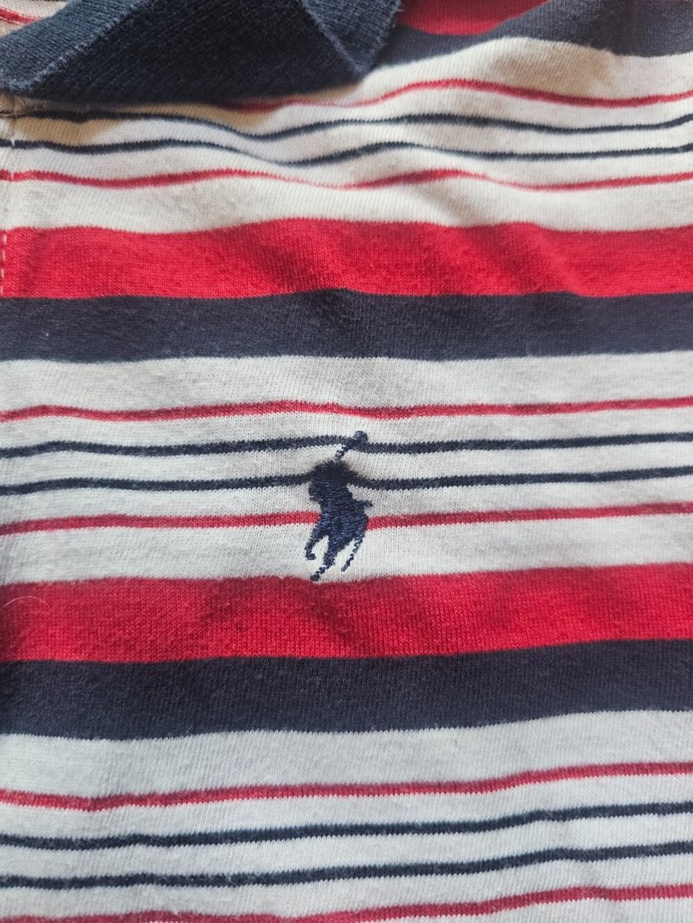 Vintage Polo Ralph Lauren Striped Short Sleeve Polo Shirt • Size XS - Picture 3 of 7